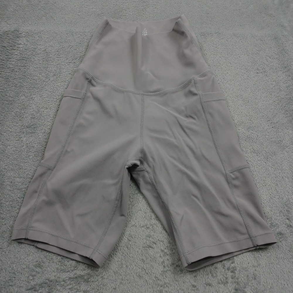 Free People Shorts Womens XS Gray Activewear Pockets Yoga Training